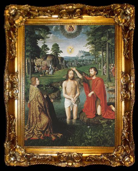 framed  Gerard David The Baptism of Christ (mk08), ta009-2